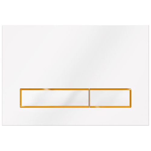 Клавиша смыва механическая KK POL M08 V3 SPP/039/0/K цвет белый/золото