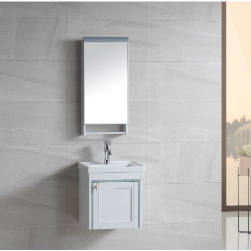 Тумба 41х44х44 + раковина + зеркало River SOFIA 405 BU (10000003960) подвесная цвет белый/голубой