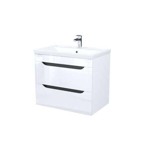 Тумба с раковиной IDDIS Ray RAY70W0i95K 71х47х61 подвесная цвет белый