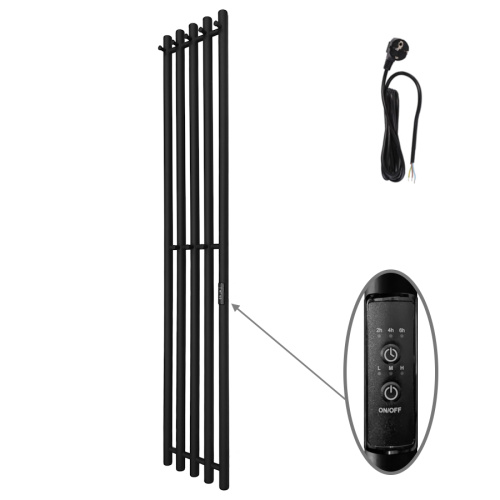 Полотенцесушитель Маргроид Inaro Inaro-15024-1049-9005R 27х150 электрический черный матовый