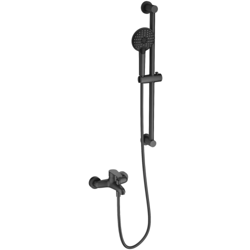 Душевой гарнитур со смесителем Wonzon & Woghand Alfa WW-AE3205-BGG настенный графит