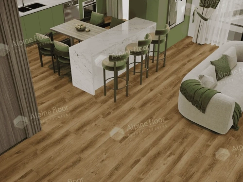 Кварцвиниловый ламинат WPC Alpine Floor Premium 12 ECO 24-7 Дуб Карте толщина 1.2 см 43 класс 1524х228