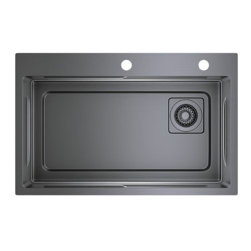 Кухонная мойка Raglo R702 R702.7246.09 72х46 цвет графит поверхность матовая