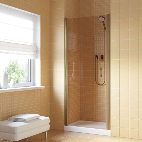 Душевая дверь Vegas-Glass EP LUX EP LUX 60 05 05 L 60х200 стекло тонированное профиль бронза