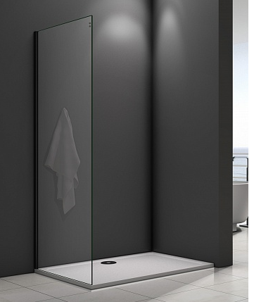 Душевая перегородка Good Door Galaxy ГЛ00025 70х195 стекло прозрачное профиль черный