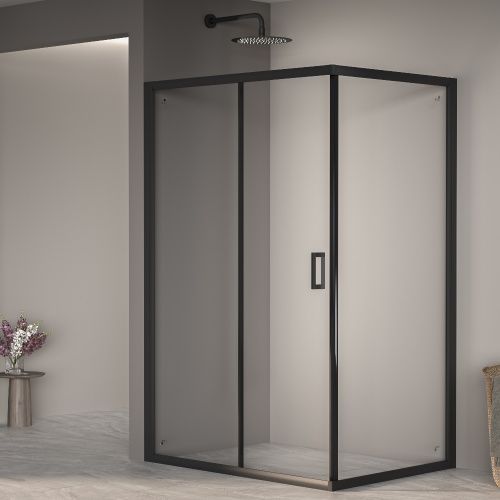 Душевой уголок RGW Passage 410824592-14 90х120 стекло прозрачное профиль черный без поддона
