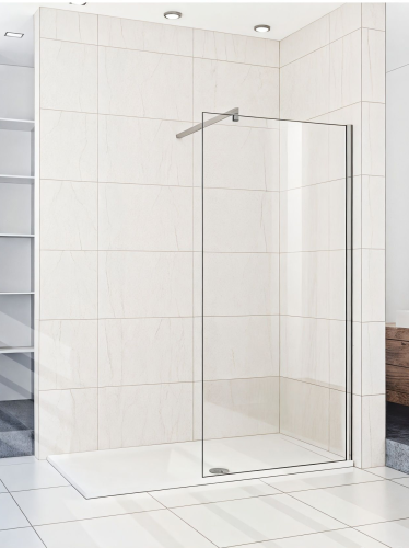 Душевая перегородка WeltWasser WW400 10000002941 120х185 стекло прозрачное профиль хром глянцевый