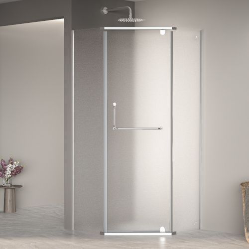 Душевой уголок RGW Passage 35088100-21 100х100 стекло матовое профиль хром глянцевый без поддона