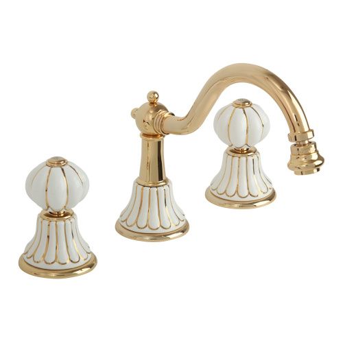 Смеситель Migliore OLIVIA 19026 на биде белый/золото