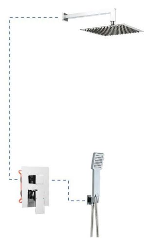 Душевой комплект AQG Bold 19BOLEC20502 настенный