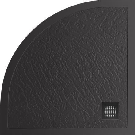 Душевой поддон BelBagno UNO TRAY-MR-UNO-R-90-550-35-NERO-NO 90х90 искусственный мрамор черный матовый