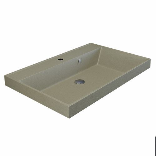 Раковина кварцевая Uperwood Classic Quartz 291030023 80х45 полувстраиваемая цвет бежевый