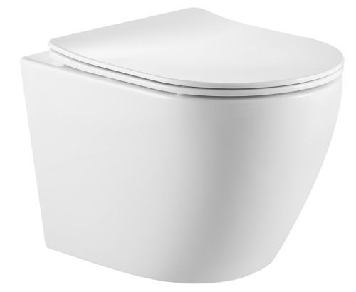 Унитаз подвесной Iberica Blanca Bilbao alto IB.BLA.234.1B1 белый с сиденьем микролифт безободковый смыв торнадо