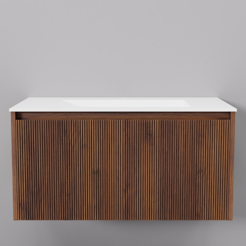 Тумба с раковиной Art Decco Camilla (Камилла) ACM08W22S100 80x45x40 подвесная цвет черный орех