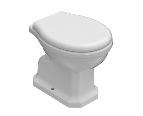 Чаша унитаза приставная Globo Paestum PA002BI цвет белый без сиденья