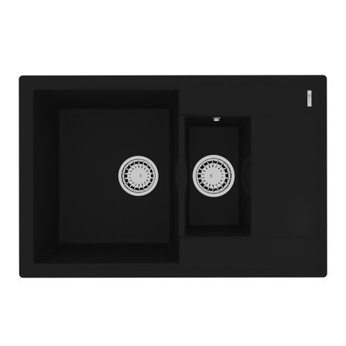 Кухонная мойка LeMark Ramza 760 9910037 76х50 цвет антрацит поверхность матовая