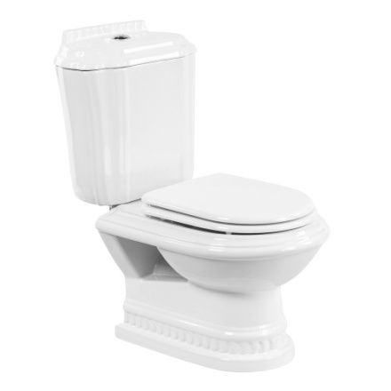 Чаша унитаза напольная Cezares KING PALACE CZR-163-T цвет белый без бачка без сиденья каскадный смыв