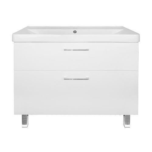 Тумба с раковиной Azario Ника CS00089956 90х48х85 напольная цвет белый матовый