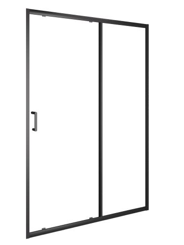 Душевая дверь Orange E02-140TB 141х190 стекло прозрачное профиль черный