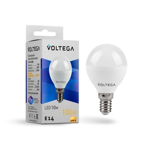 Лампа светодиодная Voltega Globe 10W 7231