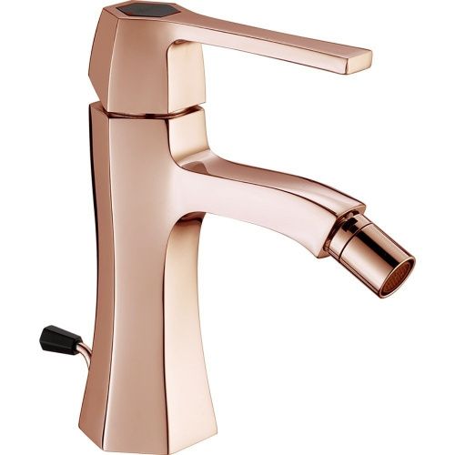 Смеситель Cisal Chérie CH0005547E на биде золото розовое/черный матовый