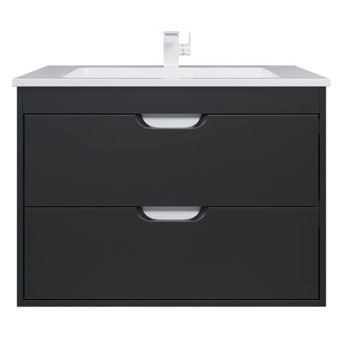 Тумба с раковиной Uperwood UPD Modul 393020551 77х45х57 цвет черный матовый