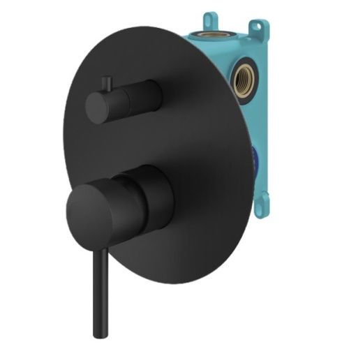 Смеситель для душа Plumberia Selection Ixo KIT1901NO встраиваемый черный матовый