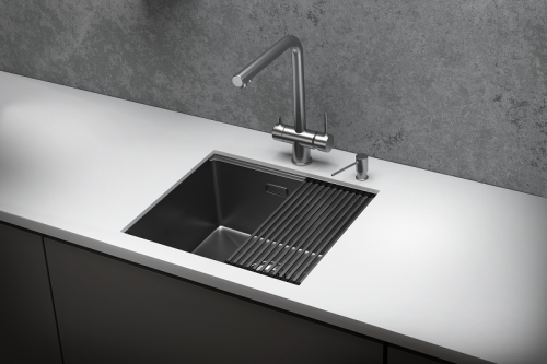 Кухонная мойка Granula Kitchen Space 5045U, СТАЛЬ САТИН 50х45 цвет сталь сатин поверхность матовая