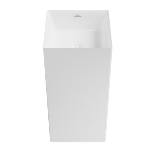 Раковина акриловая Wellsee Pure BY Wellsee 230711000 40х40 напольная цвет белый глянцевый без отверстий под смеситель