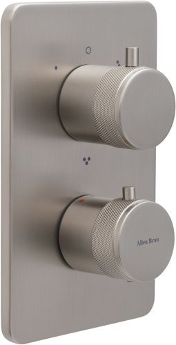 Смеситель для ванны с душем Allen Brau Priority 5.31314-BN встраиваемый в стену никель с термостатом