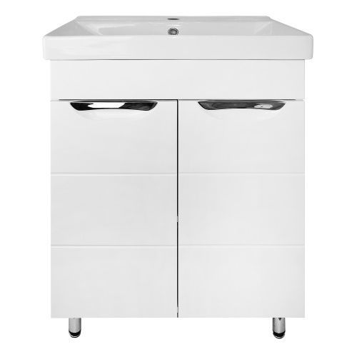 Тумба с раковиной Loranto Стиль CS00091373 60х47х89 напольная цвет белый глянцевый