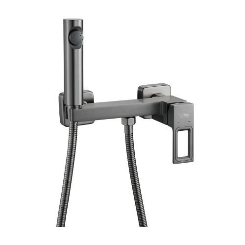 Гигиенический душ со смесителем Raffine F0596T-1 оружейная сталь