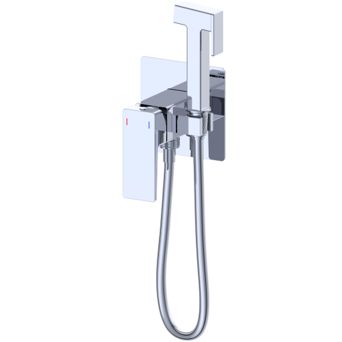 Смеситель для ванны и душа Wonzon & Woghand CUBE 2.0 WW-88829068-CR встраиваемый в стену хром