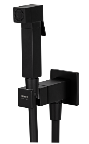 Гигиенический душ со смесителем Remer Q64NO черный матовый