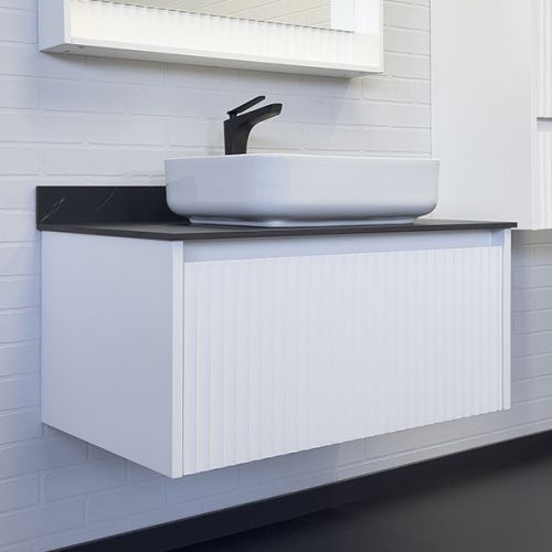 Тумба с раковиной Comforty Марсель 00-00013795CF 90х50х53 подвесная цвет белый