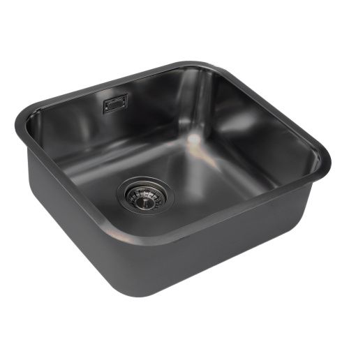 Кухонная мойка Grandex Aqua SELECT 49 2003343 50х45 цвет графит поверхность матовая