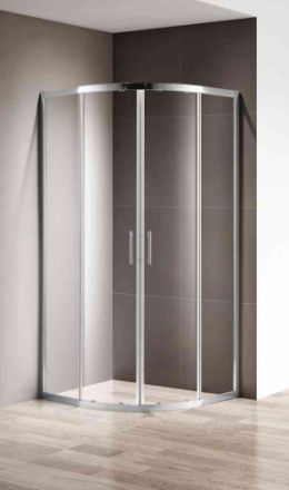 Душевой уголок Cezares MOMENTO MOMENTO-R-2-90-C-Cr 90х90 стекло прозрачное профиль хром глянцевый без поддона