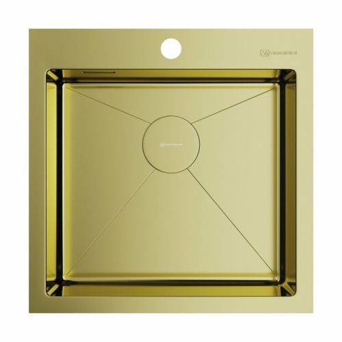 Кухонная мойка Omoikiri Akisame 4973439 51х51 цвет светлое золото