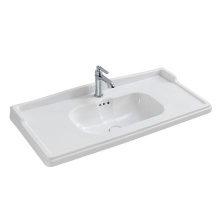 Раковина керамическая Cezares GIUBILEO CZR-ELT-80-LVB 80х46 подвесная цвет белый 1 отверстие под смеситель