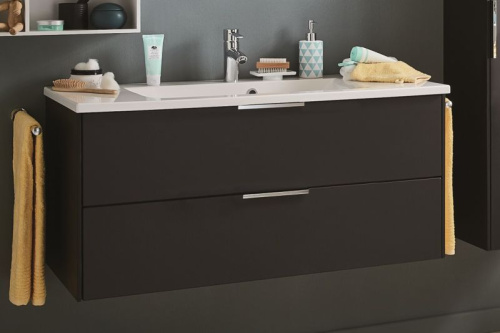 Тумба с раковиной Puris D.Light SETDL121(777/177) 120х52х50 подвесная цвет серый матовый