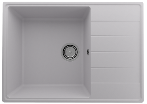 Кухонная мойка Ulgran Quartz Prima 700-04 70х50 цвет серый поверхность матовая