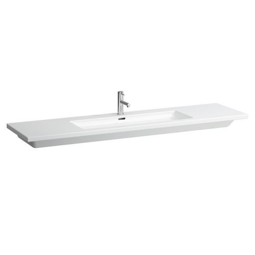 Раковина Laufen Living Square 8.1643.8.000.104.1 180 см встраиваемая цвет белый 1 отверстие под смеситель