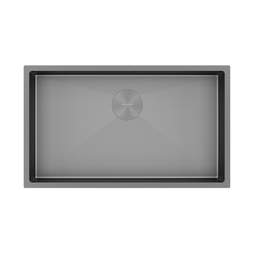 Кухонная мойка Paulmark NEXT 74 UNI PM217444-MG 74х44 цвет матовый серый