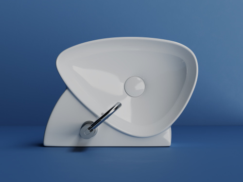 Раковина из сантехнического фарфора Ceramica Nova ELEMENT CN5049 50х35 подвесная цвет белый 1 отверстие под смеситель - фото 4