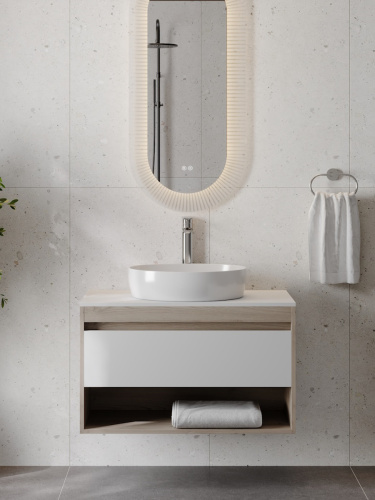 Раковина из сантехнического фарфора Teymi Valma T53101 50х38 накладная цвет белый без отверстий под смеситель - фото 4