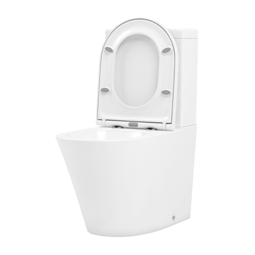 Унитаз-компакт напольный с бачком Lavinia Boho Biore 3304001R белый глянцевый с сиденьем микролифт безободковый каскадный смыв - фото 2