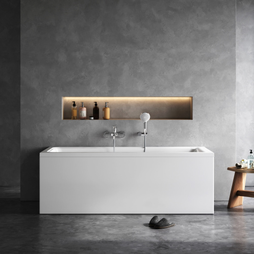 Ванна акриловая Am.Pm Gem W90A-170-075W-A 170х75 пристенная прямоугольная без каркаса - фото 4