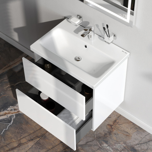 Тумба под раковину Am.Pm Gem M90FHX06022WG 60х41х54 подвесная цвет белый - фото 4