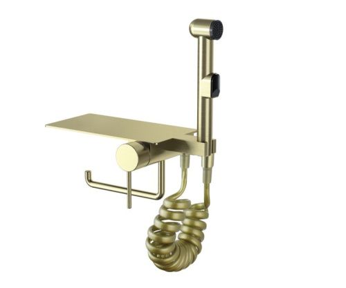 Гигиенический душ со смесителем Bronze de Luxe SCANDI 708/1BR бронза - фото 2