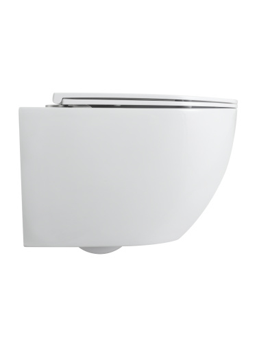 Унитаз подвесной Agger AT07150 белый с сиденьем микролифт смыв торнадо - фото 4